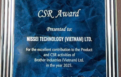 CÔNG TY TNHH CÔNG NGHỆ NISSEI VIỆT NAM VINH DỰ NHẬN GIẢI THƯỞNG CSR NĂM 2025